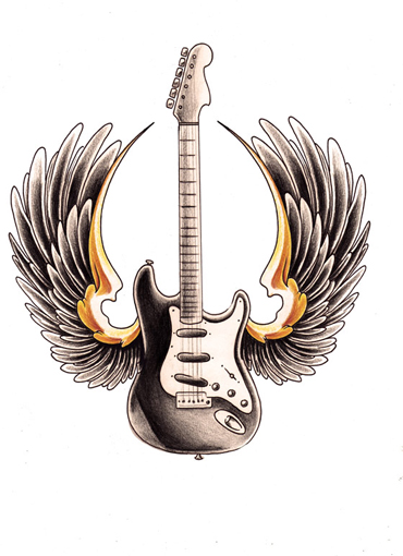 WillemXSM drawings tattoos And guitars